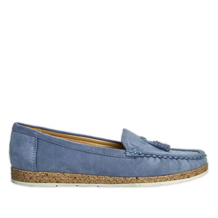 Chaussures Confort | SCALINA Mocassins Femme Bleu