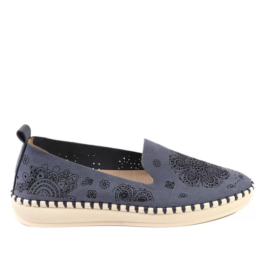 Chaussures Confort | SCALINA Mocassins Femme Bleu Marine