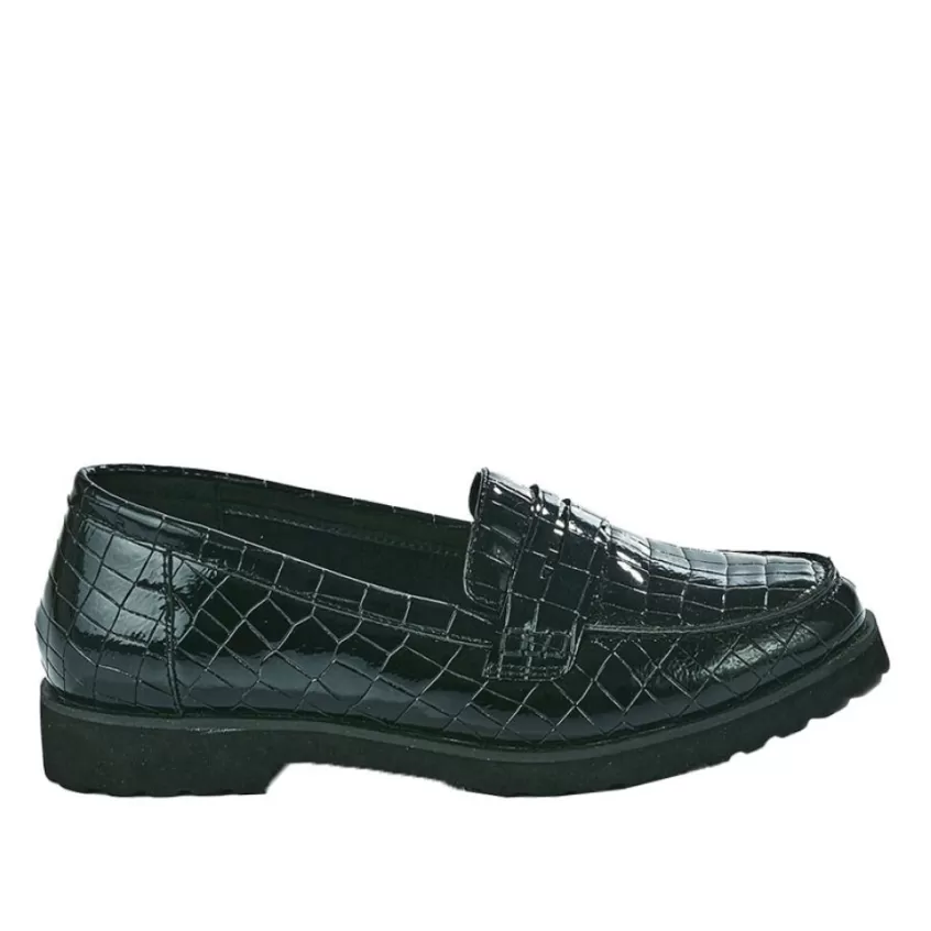 Chaussures Confort | SCALINA Mocassins Femme Noir