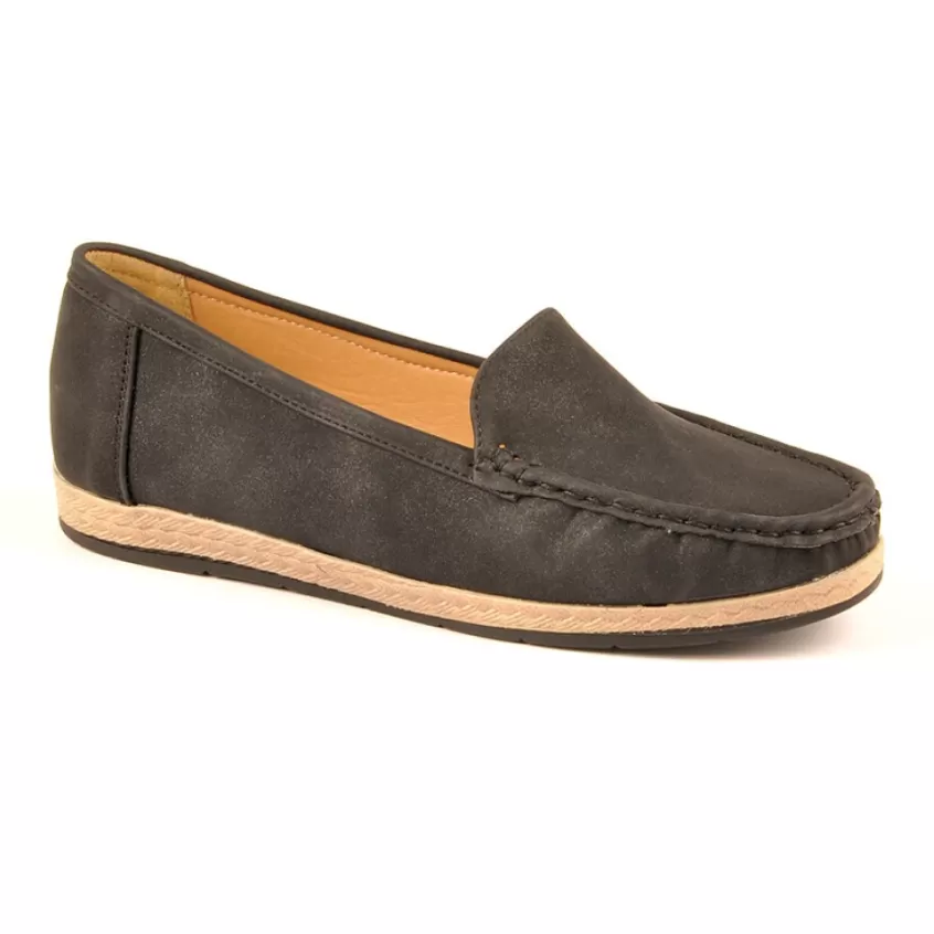 Chaussures Confort | SCALINA Mocassins Femme Noir