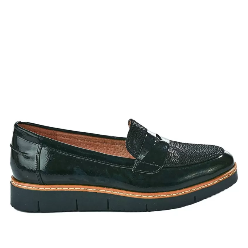 Chaussures Confort | SCALINA Mocassins Femme Noir