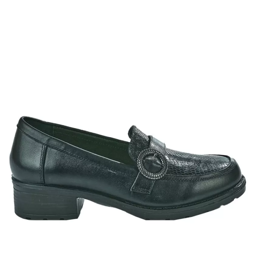 Chaussures Confort | SCALINA Mocassins Femme Noir