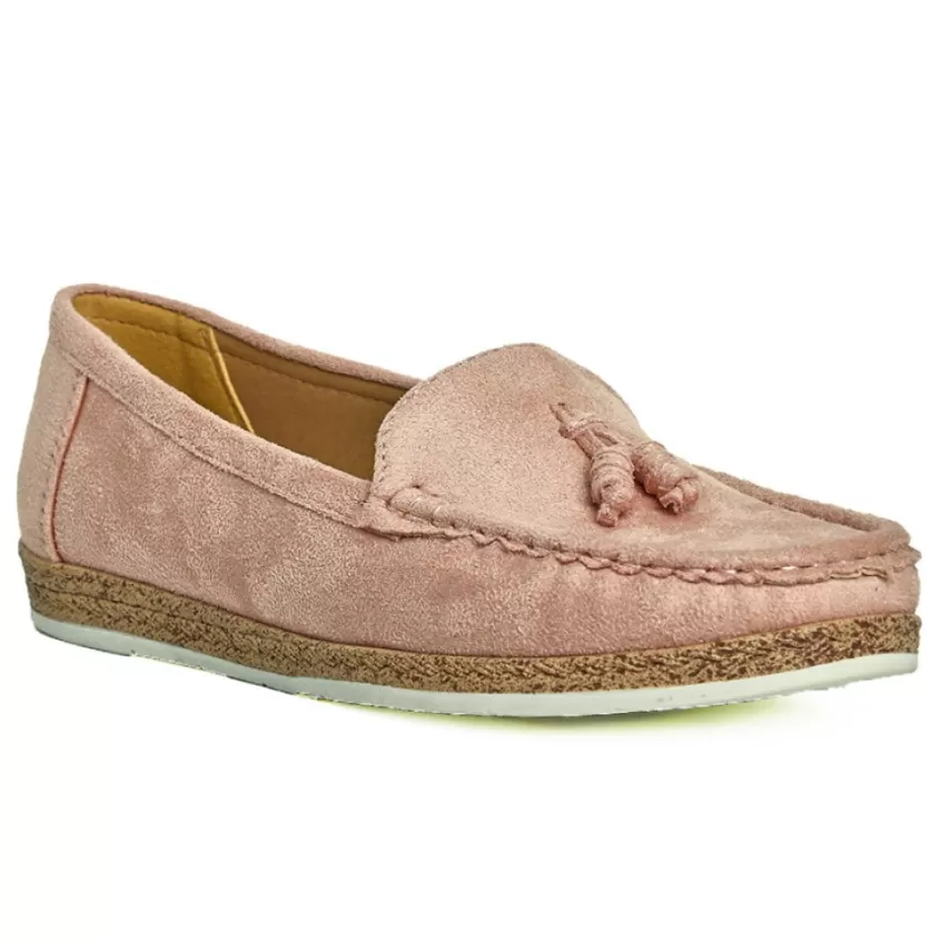 Chaussures Confort | SCALINA Mocassins Femme Rose