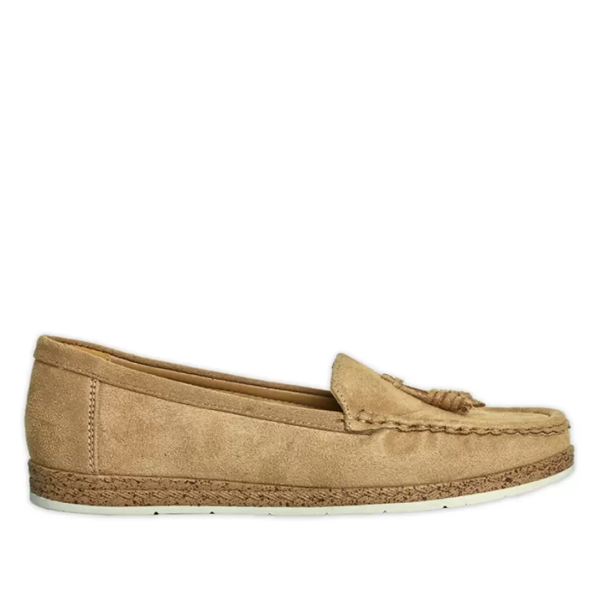 Chaussures Confort | SCALINA Mocassins Femme Taupe