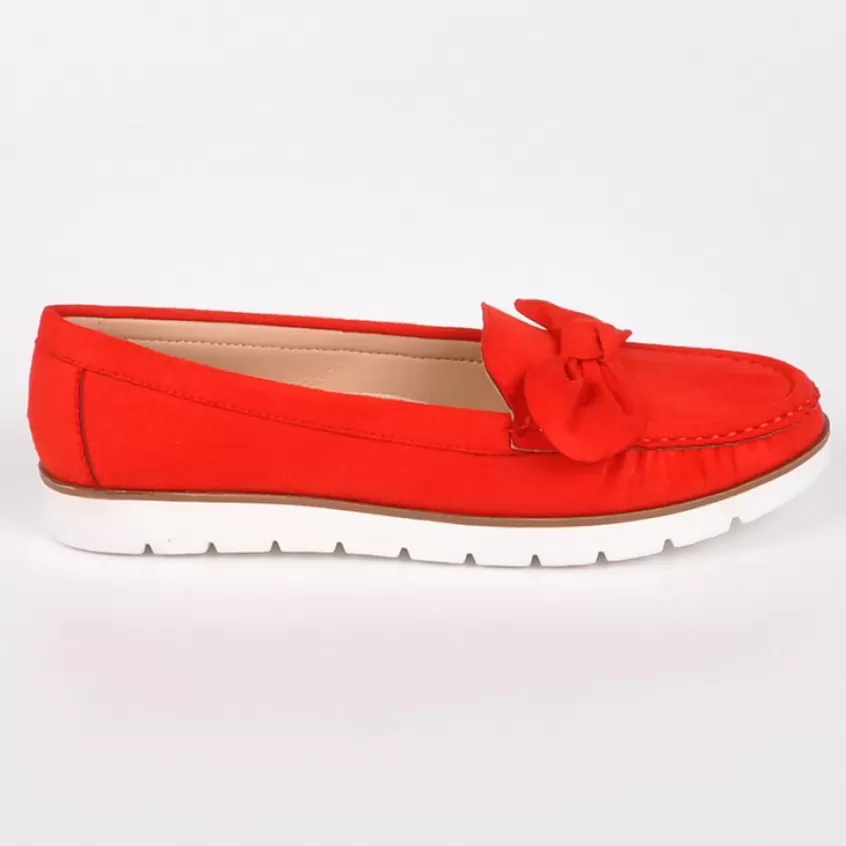 Mocassins | VICE VERSA Mocassins Femme Semelles Souples Rouge