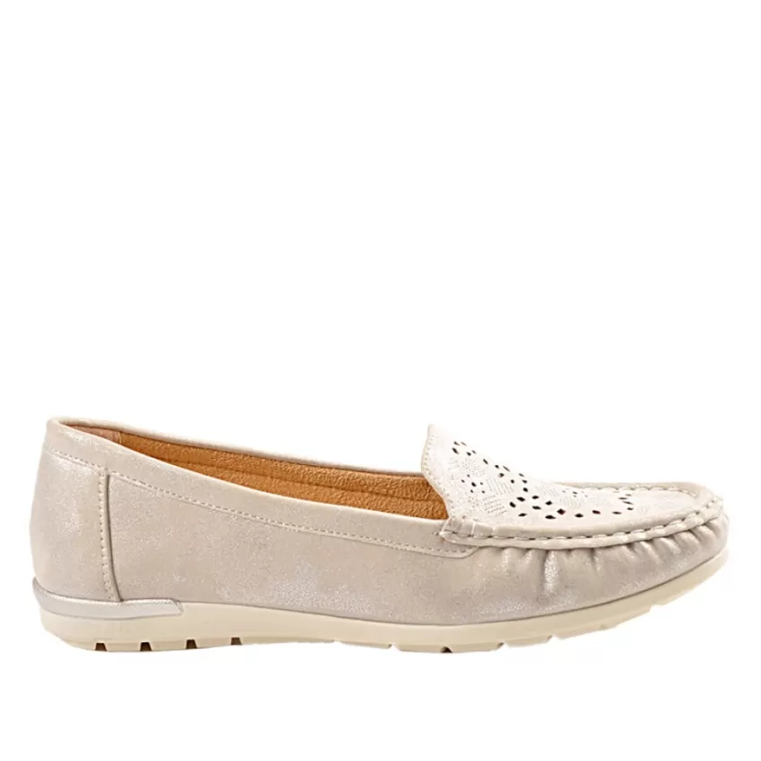 Chaussures Confort | SCALINA Mocassins Dore