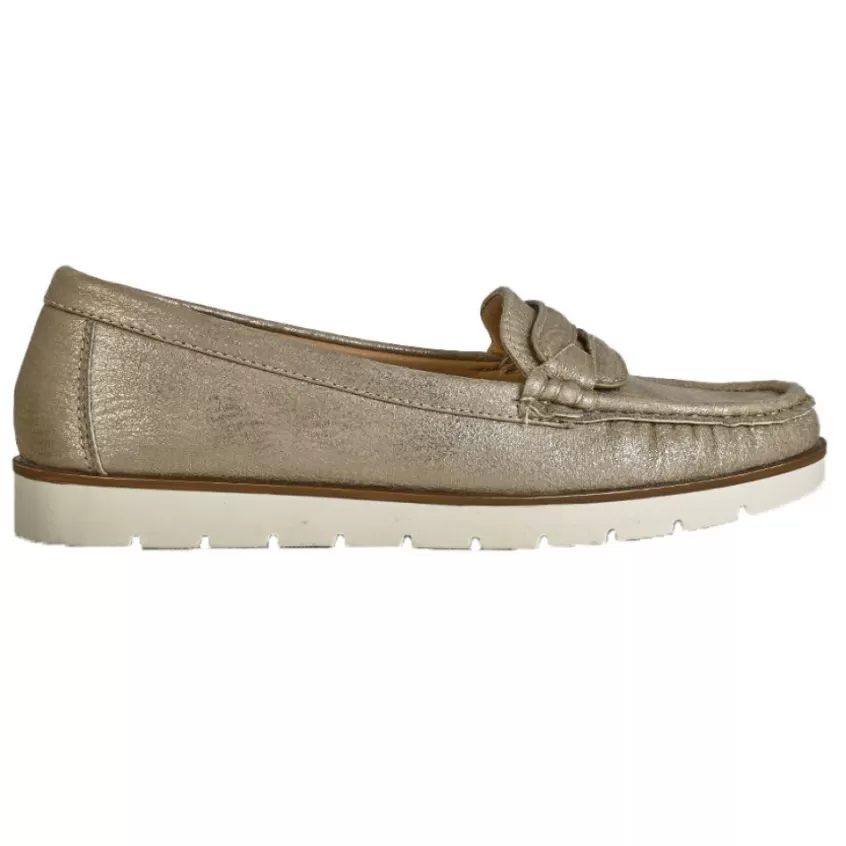 Mocassins | VICE VERSA Mocassins Souples Femme Dore