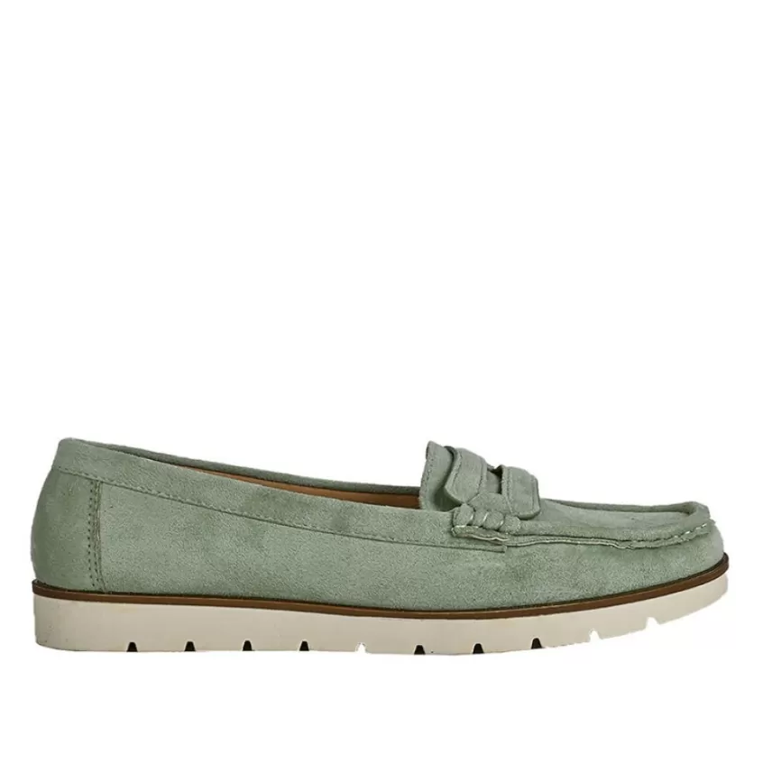 Mocassins | VICE VERSA Mocassins Souples Femme Vert Sauge
