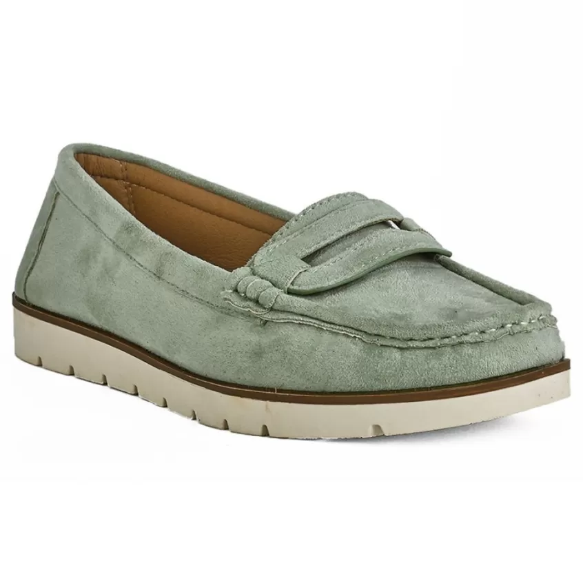 Mocassins | VICE VERSA Mocassins Souples Femme Vert Sauge