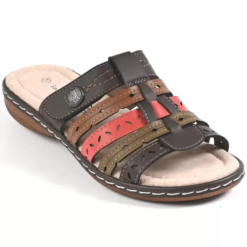 Chaussures Confort | LADY CONFORT Mules A Talons Femme Marron