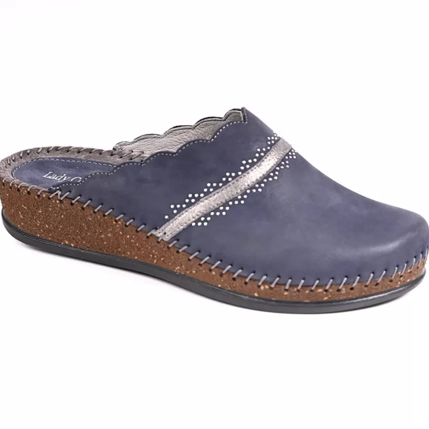 Chaussures Confort | LADY CONFORT Mules Compensees Femme Bleu