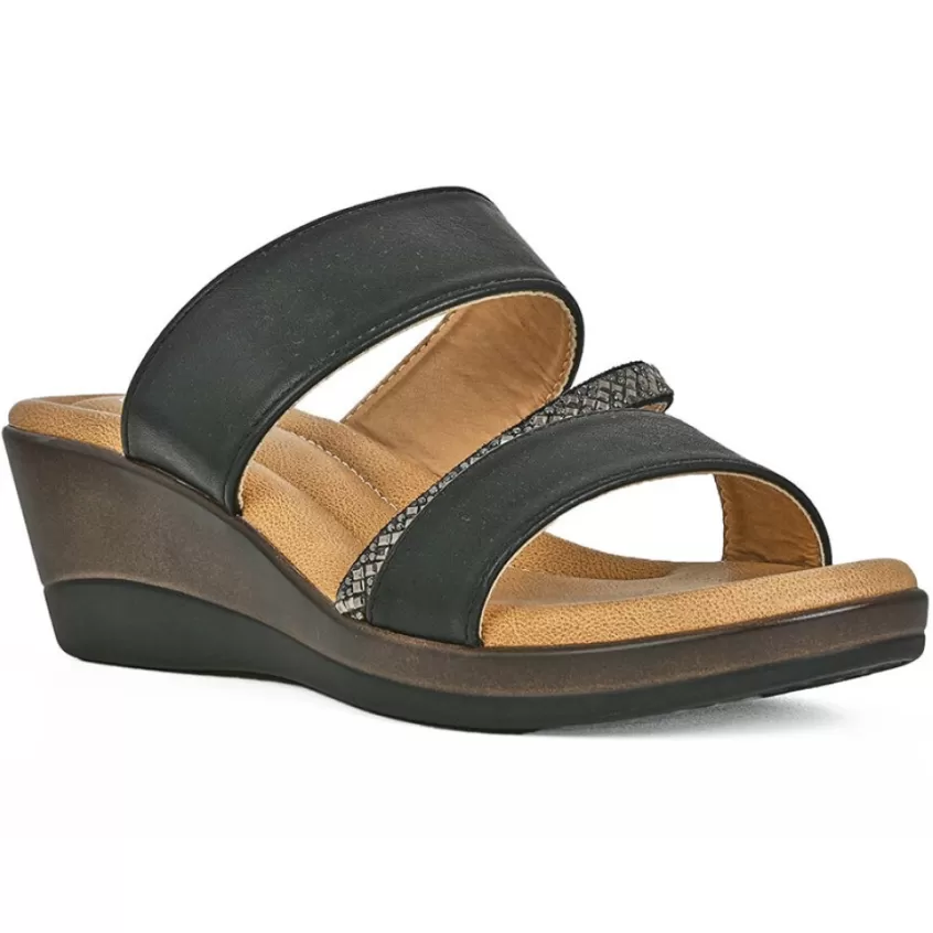 Chaussures Confort | SCALINA Mules Compensees Femme Noir