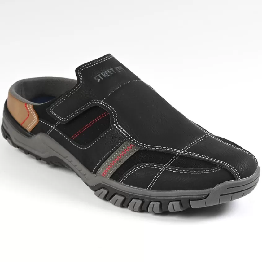 Mules, Tongs | STREET LIFE Mules Homme Noir