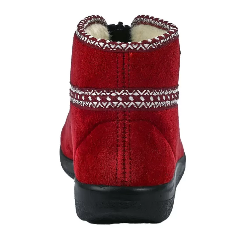 Chaussons | ORTOMED Pantoufle Femme Confort Ultra-Leger Bordeaux