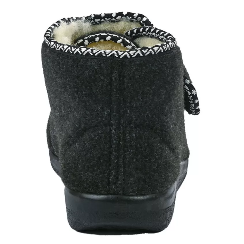 Chaussons | ORTOMED Pantoufle Femme Confort Ultra-Leger Noir