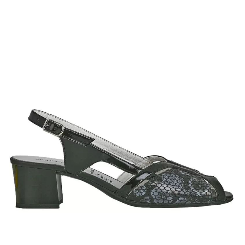 Chaussures Confort | LADY CONFORT Sandales A Talons Noir