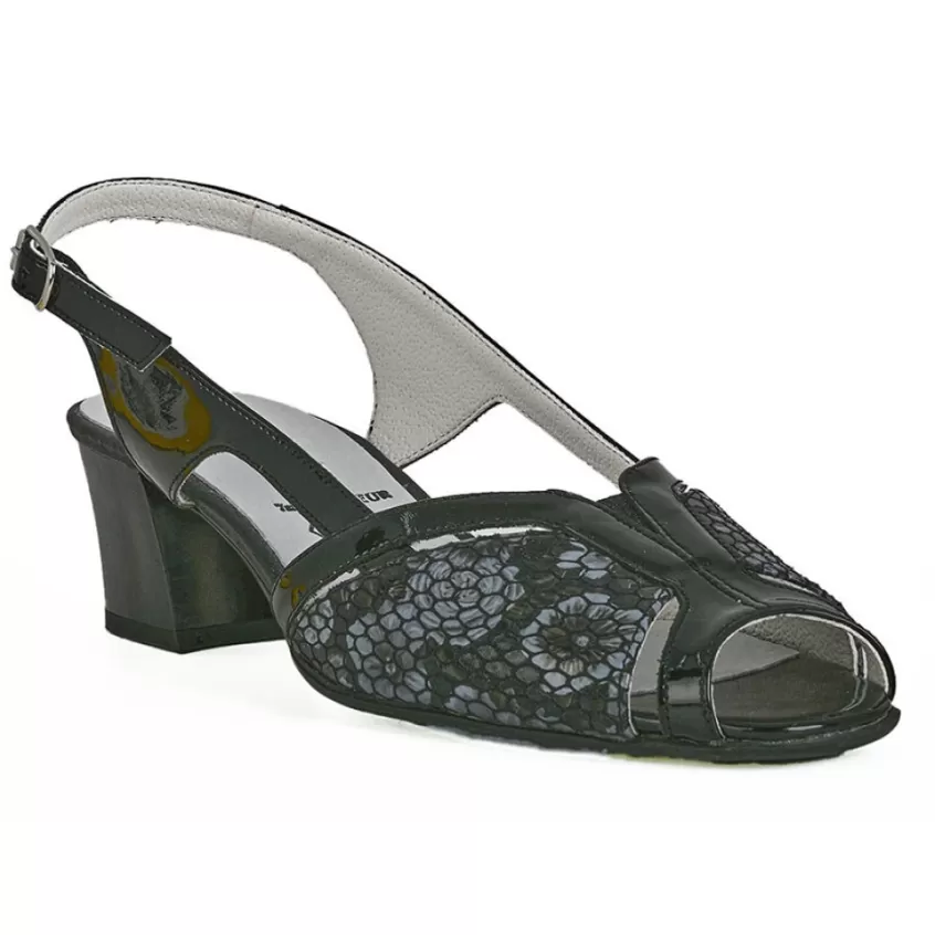 Chaussures Confort | LADY CONFORT Sandales A Talons Noir