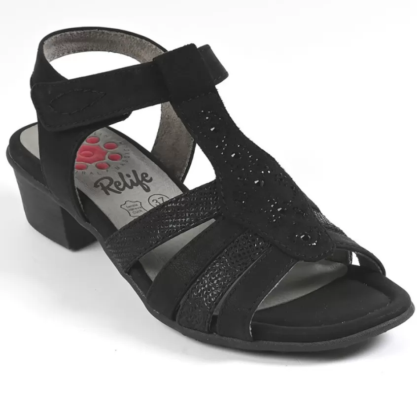 Chaussures Confort | RELIFE Sandales A Talons Noir
