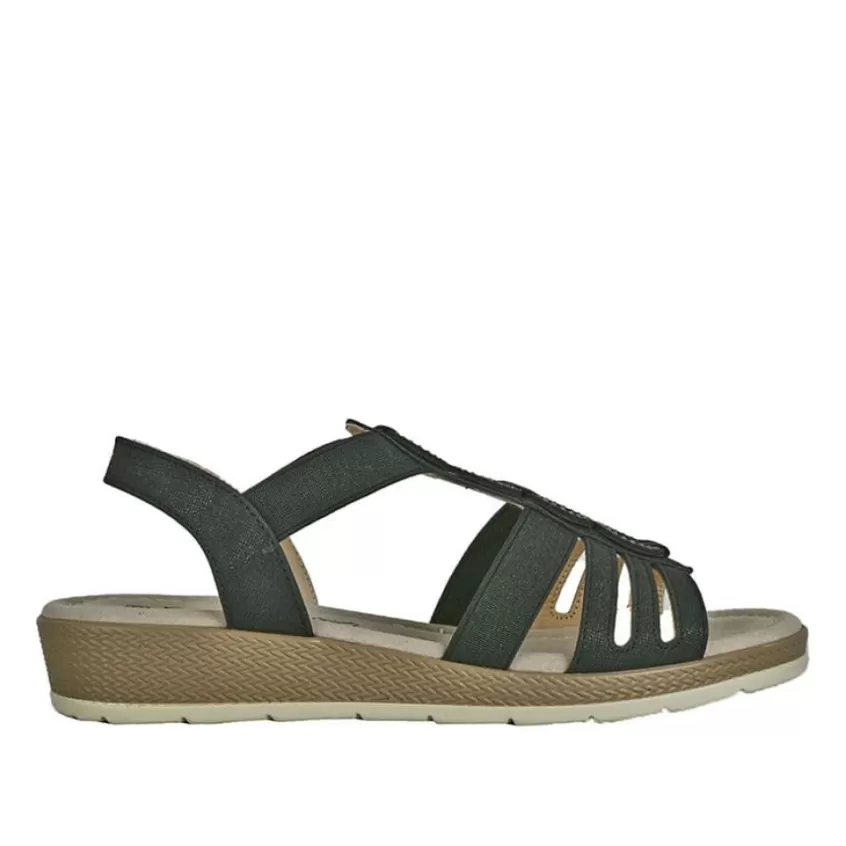 Chaussures Confort | SCALINA Sandales Compensees Noir