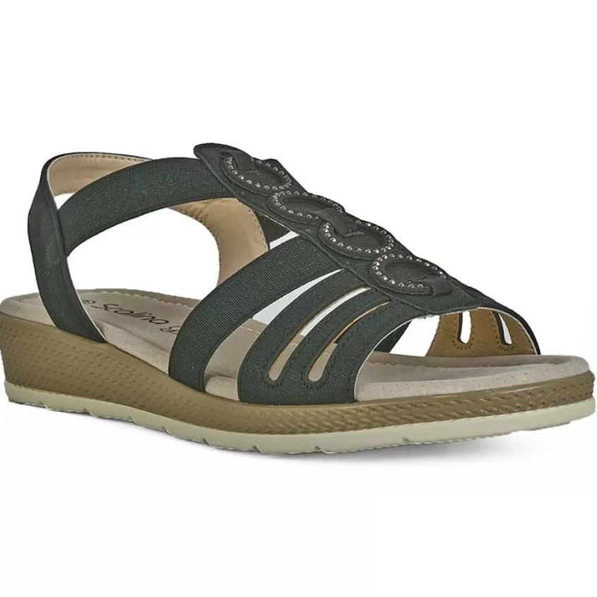 Chaussures Confort | SCALINA Sandales Compensees Noir