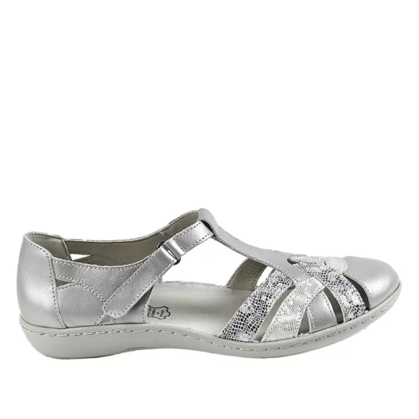 Chaussures Confort | LADY CONFORT Sandales Femme Argente