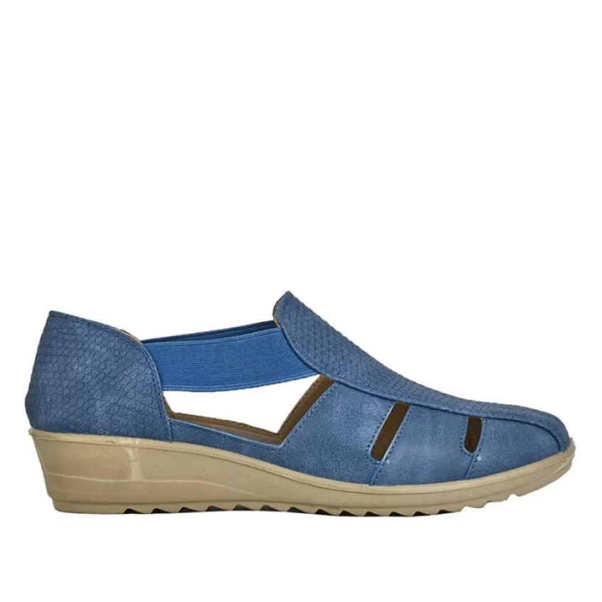 Chaussures Confort | LADY CONFORT Sandales Femme Bleu
