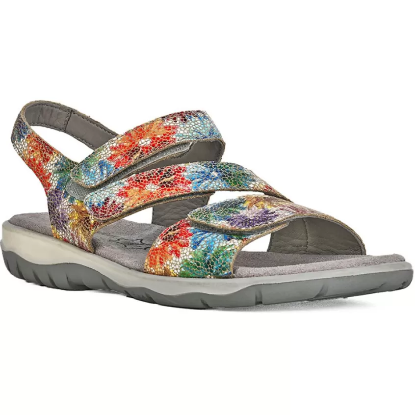 Chaussures Confort | LADY CONFORT Sandales Plates Femme Multicolore