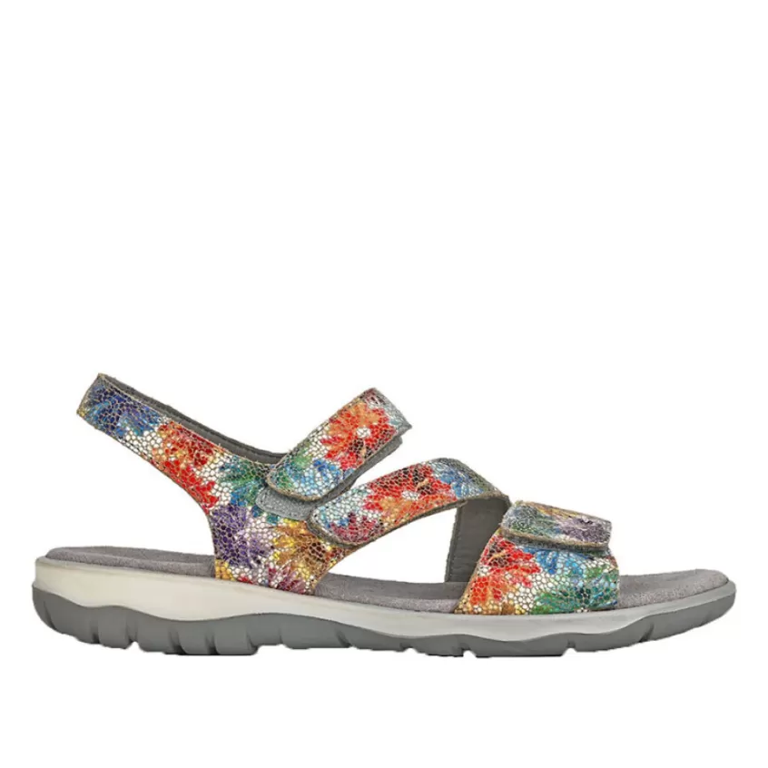 Chaussures Confort | LADY CONFORT Sandales Plates Femme Multicolore