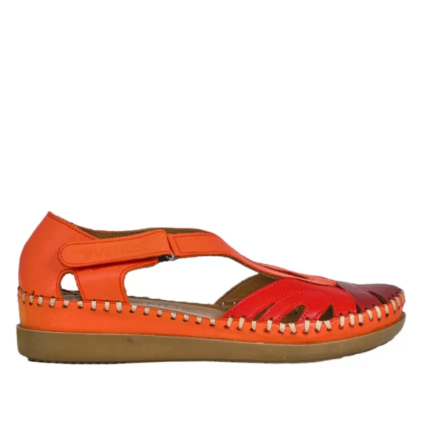Chaussures Confort | VENUS Sandales Plates Bordeaux