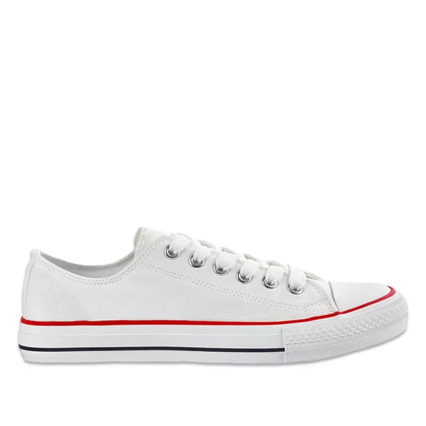 Baskets, Sneakers | STREET LIFE Tennis Femme En Toile Blanche
