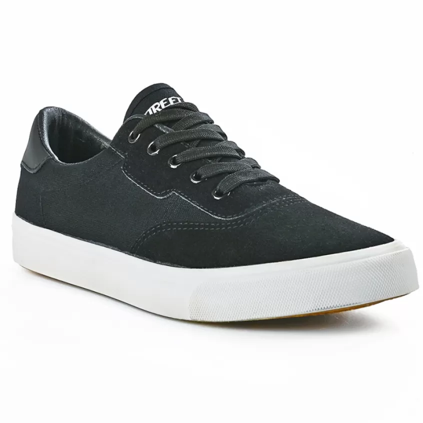 Baskets, Sneakers | STREET LIFE Tennis Homme En Toile Noire